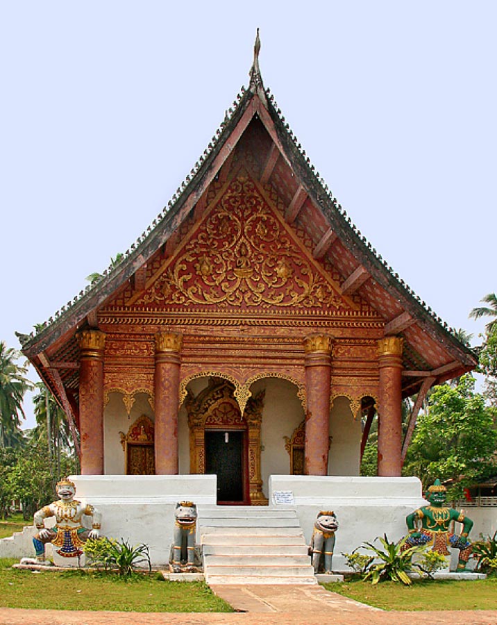 Located in Luang Prabang City, Laos, the building stands as a revered temple known as Wat Aham.