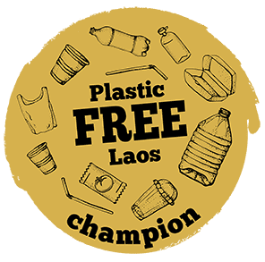 Plastic free champion in Luang Prabang, Laos.