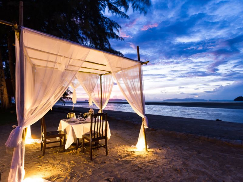 Candel Dinner in The Namkhan Luang Prabang