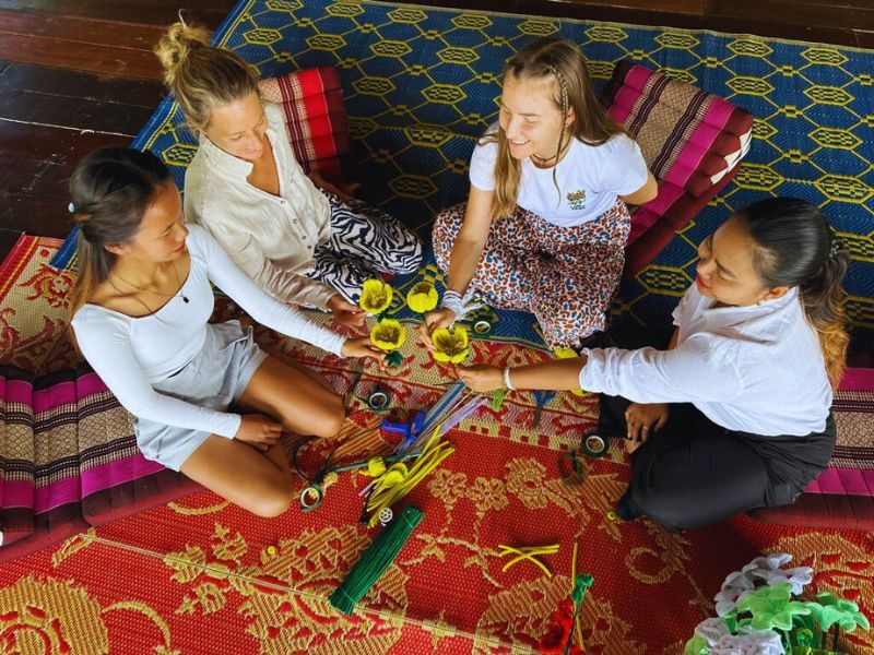 Flower Making at the Namkhan