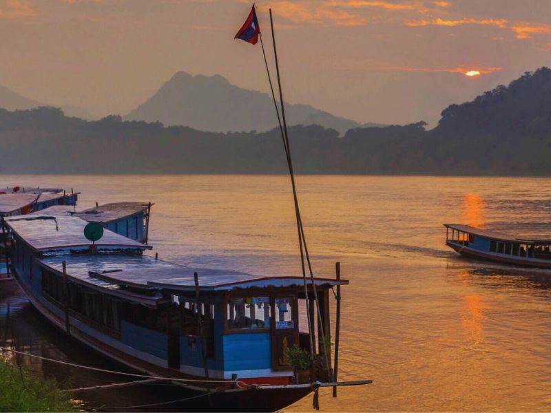 Sunset Cruise on the Mekong with The Namkhan Resort